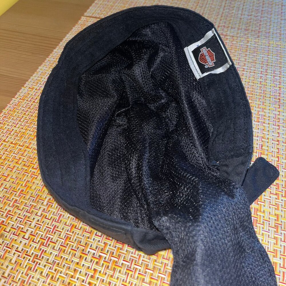 Harley Davidson Black Flames Motorcycle Cap Hat - Picture 5 of 5